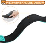 Reflective Dog Collar, Adjustable Soft Neoprene Padded,Teal,M - Image 4