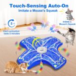 Interactive Cat Toys for Indoor Cats,Automatic Kitten Tunnel Toy - Image 3