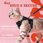 rabbitgoo Cat Harness and Leash Set, Escape Proof Vest, Black - Image 4