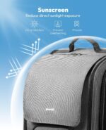 Pecute Cat Backpack Carrier,Large Space Cat Bubble Backpack,Ergonomic,Gray - Image 4