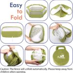 Pawaboo Small Animal Playpen with Zippered Cover,Green - Image 2