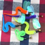 AcceLeah 11Pcs Cat Wand Refills, Feather Dragonfly & Worm Attachments - Image 6