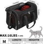 Soft-Sided Cat/Dog/Pet Carrier, Collapsible Pets Travel Carriers - Image 3