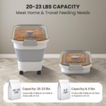 20-23 Lbs Dog Food Storage Container,Collapsible Dog Food Container - Image 2
