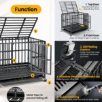 Oranland 38 Inch Heavy Duty Dog Crate,Upgraded Reinforced Baseplate - Image 4