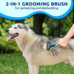 Pat Your Pet Deshedding Brush & Metal Comb Grooming Combo - Image 3