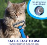 Pat Your Pet Deshedding Brush & Metal Comb Grooming Combo - Image 5