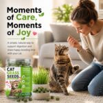 Cat Grass for Indoor Cats, Natural Cat Grass Treats - Image 6
