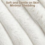 Donut Small Dog Bed Round Calming Kitten & Puppy Bed,20in White - Image 3