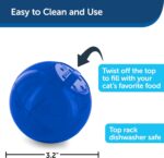 PetSafe Slimcat Feeder Ball Cat Toy, Blue - Image 3