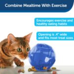 PetSafe Slimcat Feeder Ball Cat Toy, Blue - Image 4