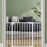 Baby Gate Auto Close, 29″-40″ Dog Gate Indoor for Stairs & Doorways