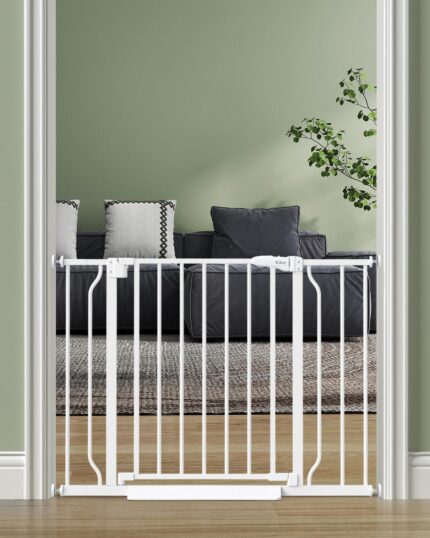 Baby Gate Auto Close, 29"-40" Dog Gate Indoor for Stairs & Doorways