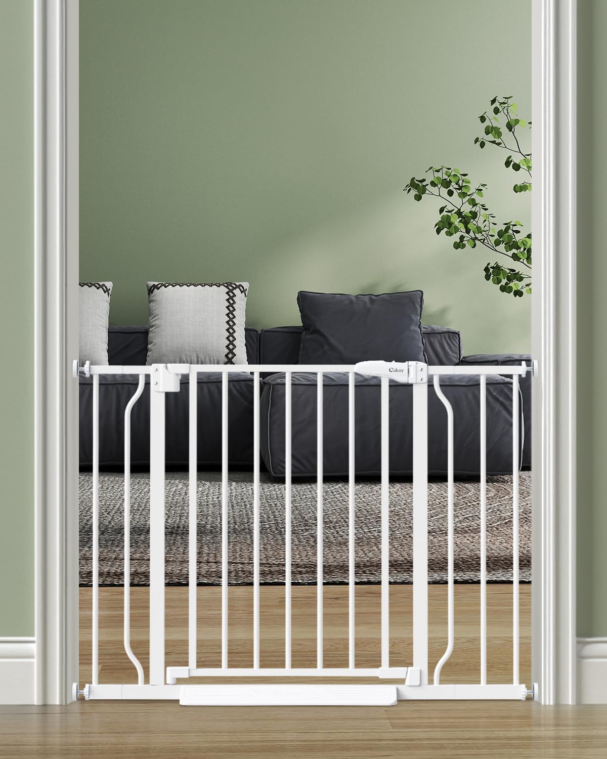 Baby Gate Auto Close, 29"-40" Dog Gate Indoor for Stairs & Doorways