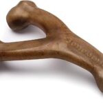 Benebone Wishbone Dog Chew Toy for Aggressive Chewers, Real Bacon, Medium