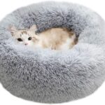 Cat Bed for Indoor Cats,Mini Plush Self Warming Kitten Bed, 20 Inch
