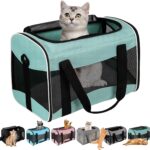 Cat Dog Carriers Soft-Sided Pet Carrier Large Cats for Medium Big Cat Small Dog Puppy up to 16lbs TSA Airline Approved Animal Collapsible Cat Carrier Carriers Travel Carrier Cat Bag (17x11x11)