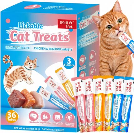 Cat Treats High Meat High Moisture Chicken, 15g Each Chicken Mix 36 Tubes