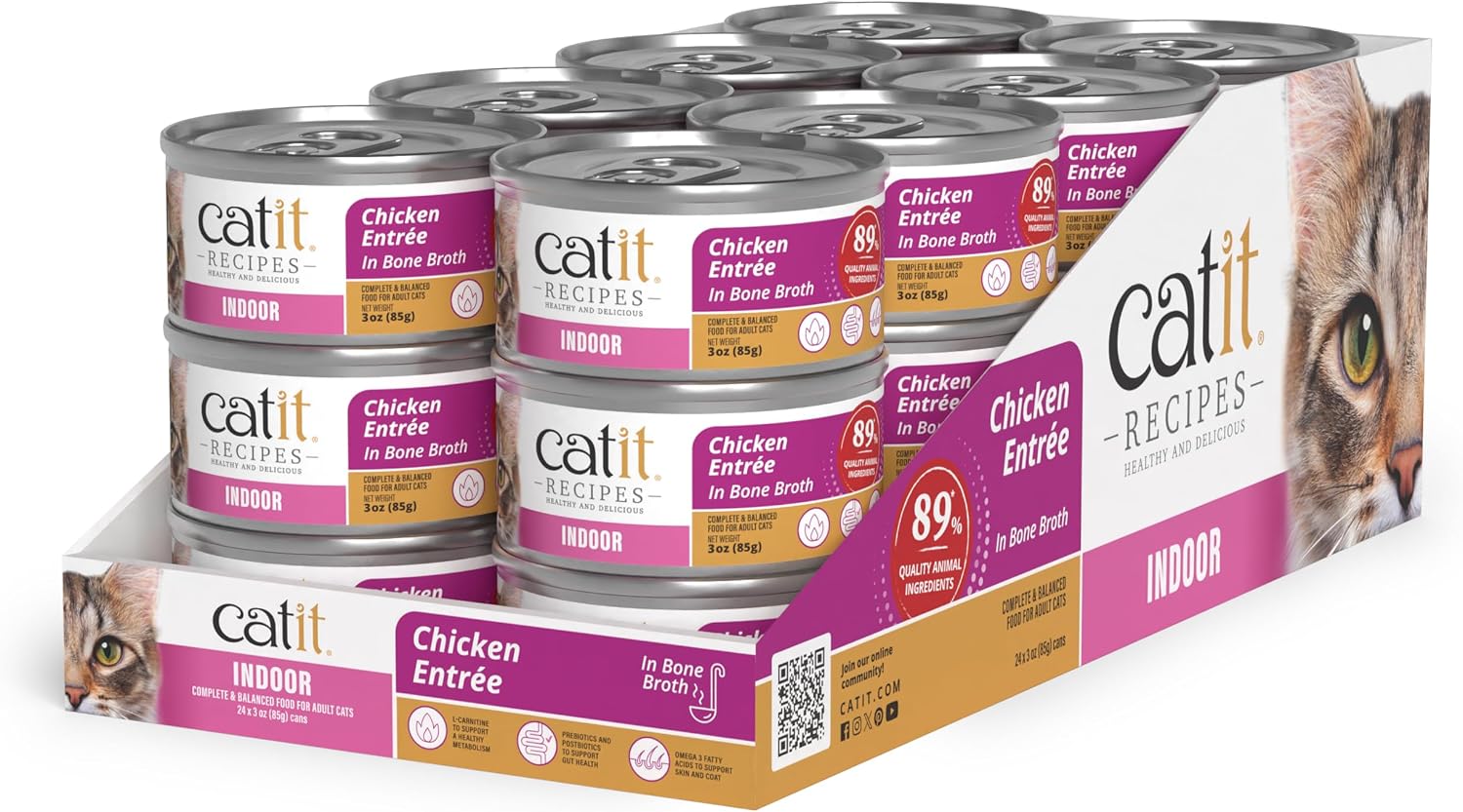 Catit Recipes Indoor Chicken Entrée – 3oz (24/cs) Catit Recipes Indoor Chicken Entrée – 3oz (24/cs)