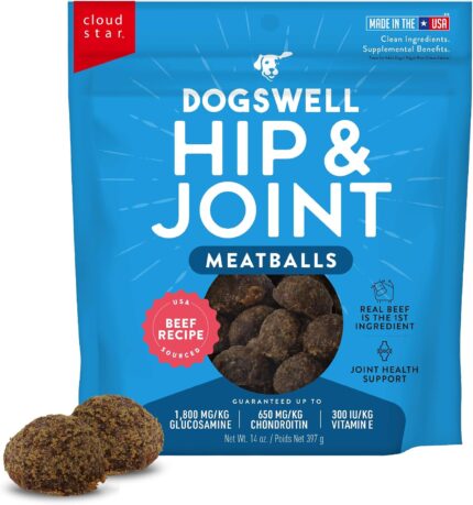 DOGSWELL Hip & Joint Beef Recipe Meatballs - 14 oz.