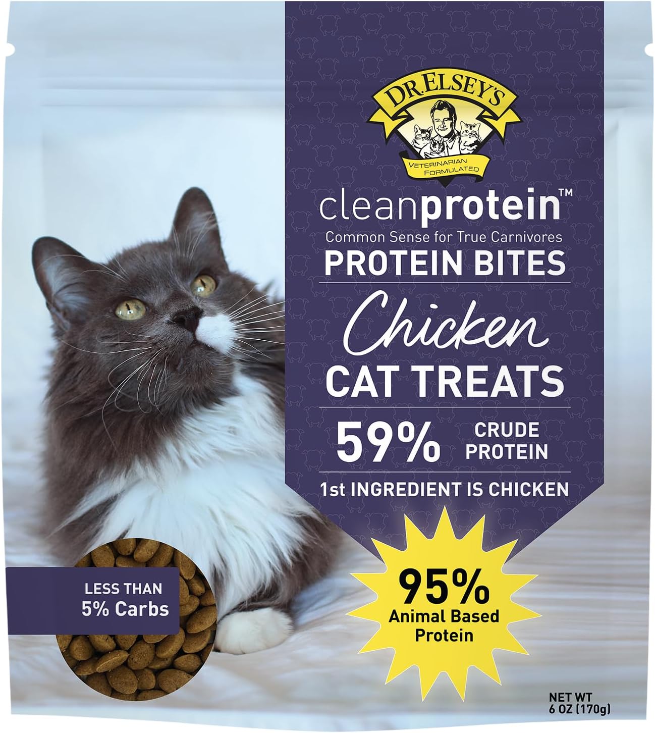 Dr. Elsey’s cleanprotein Protein Bites Chicken 6 oz. Dr. Elsey’s cleanprotein Protein Bites Chicken 6 oz.
