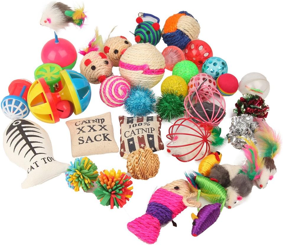 Fashion’s Talk Cat Toys Variety Pack for Kitty 20 Pieces Fashion’s Talk Cat Toys Variety Pack for Kitty 20 Pieces