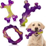 Frienhund Tough Dog Toys for Aggressive Chewers 3 Pack, Indestructible Dog Toys for Large Dogs, Dog Chew Toys, Aggressive Chew Toys to Keep Them Busy, Dog Toy for 30-75lbs Medium/Large Breeds