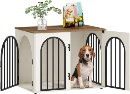 Hzuaneri 31.5'' Dog Crate Furniture,Dog Kennel Indoor for Small/Medium Dogs