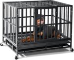 Oranland 38 Inch Heavy Duty Dog Crate,Upgraded Reinforced Baseplate