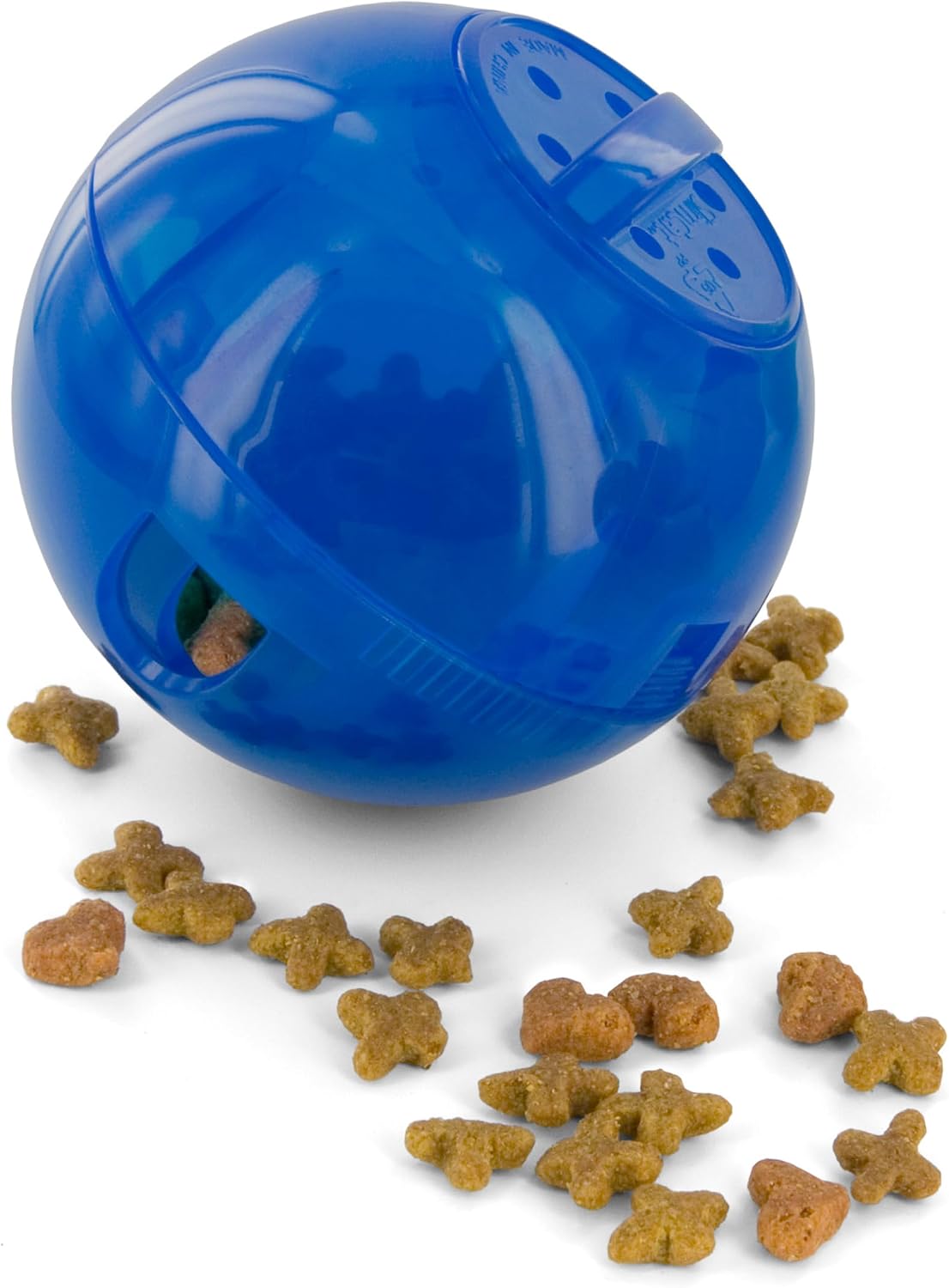 PetSafe Slimcat Feeder Ball Cat Toy, Blue PetSafe Slimcat Feeder Ball Cat Toy, Blue