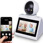 Two Way Video Camera,Dual-Band(5G/2.4G)Indoor Home Security Cameras,Baby Motion Pet Dog Camera with Phone App,Motion for Elderly/Nanny/Pet/Dog/Baby,Audio Calling Device Pan Til,Motion Detection