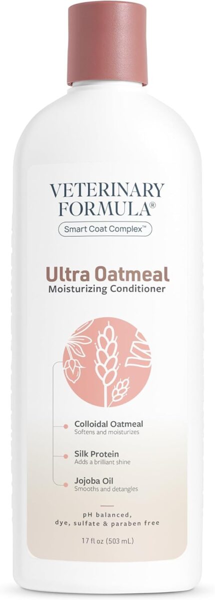 Veterinary Formula Smart Coat Ultra Oatmeal Conditioner for Dogs, 17 fl oz