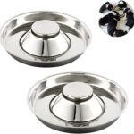 YUDANSI Stainless Steel Puppy Weaning Bowls,Cat Bowls for Food Water,Multiple Puppies Feeder Whelping Dishes,Litter Feeding Station Pans for Small Dogs Cats Eating at Same Time-Small Medium Large Size