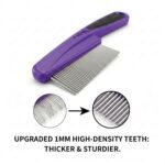 Yumflan Fine Tooth Stainless Steel Flea Comb for Dogs & Cats - Image 2